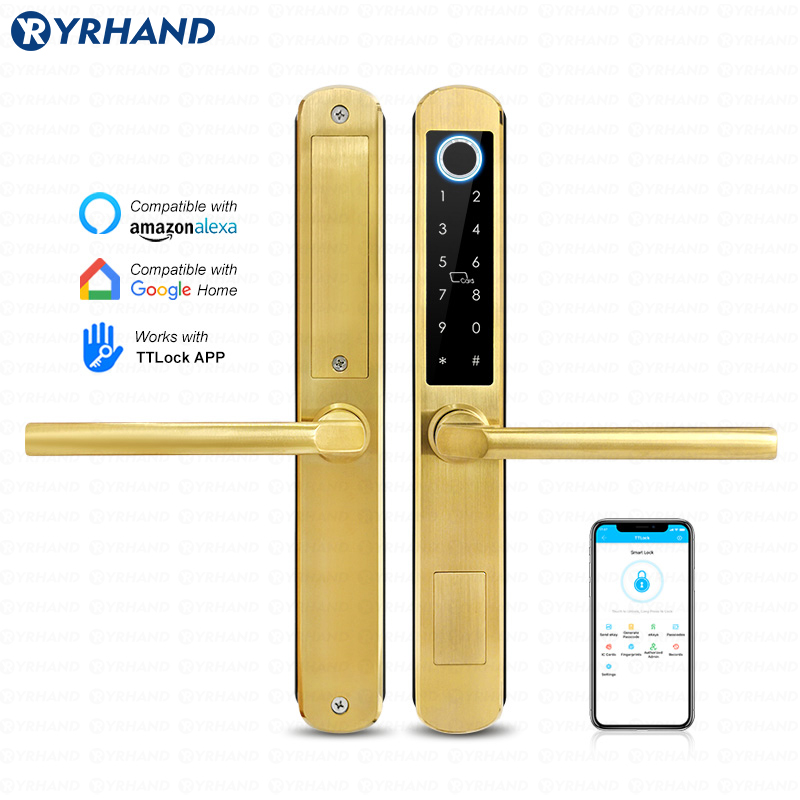 Glass Door Hinge - IP66 Gold Stainless steel Sliding Glass
