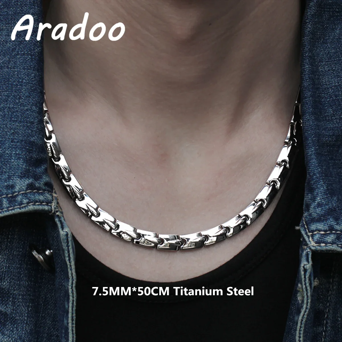 Ceramic Heat Emitter - Titanium Steel Anion Anti-Radiation Necklace Collar