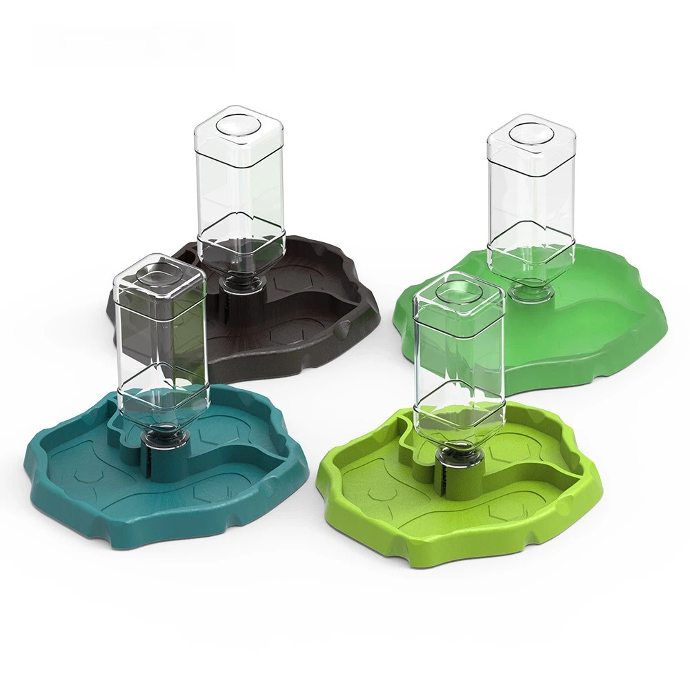 Water Dish Reptile - New Removable Reptile Feeder Easy-Clean Large