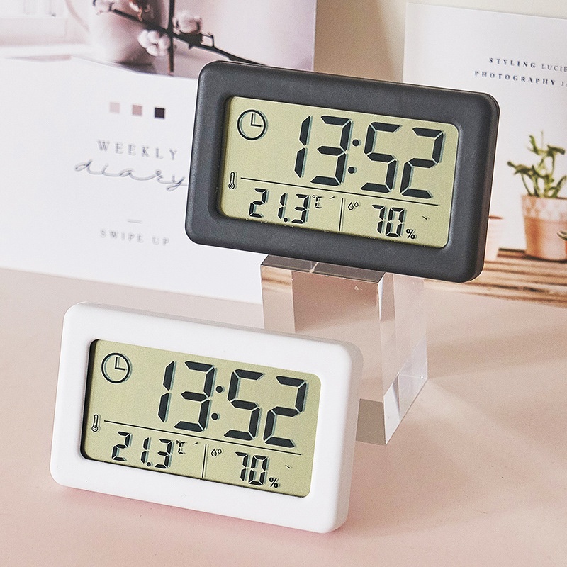 Digital Hygrometer Probe - Mini Digital Clock Electronics Thermometer Hygrometer
