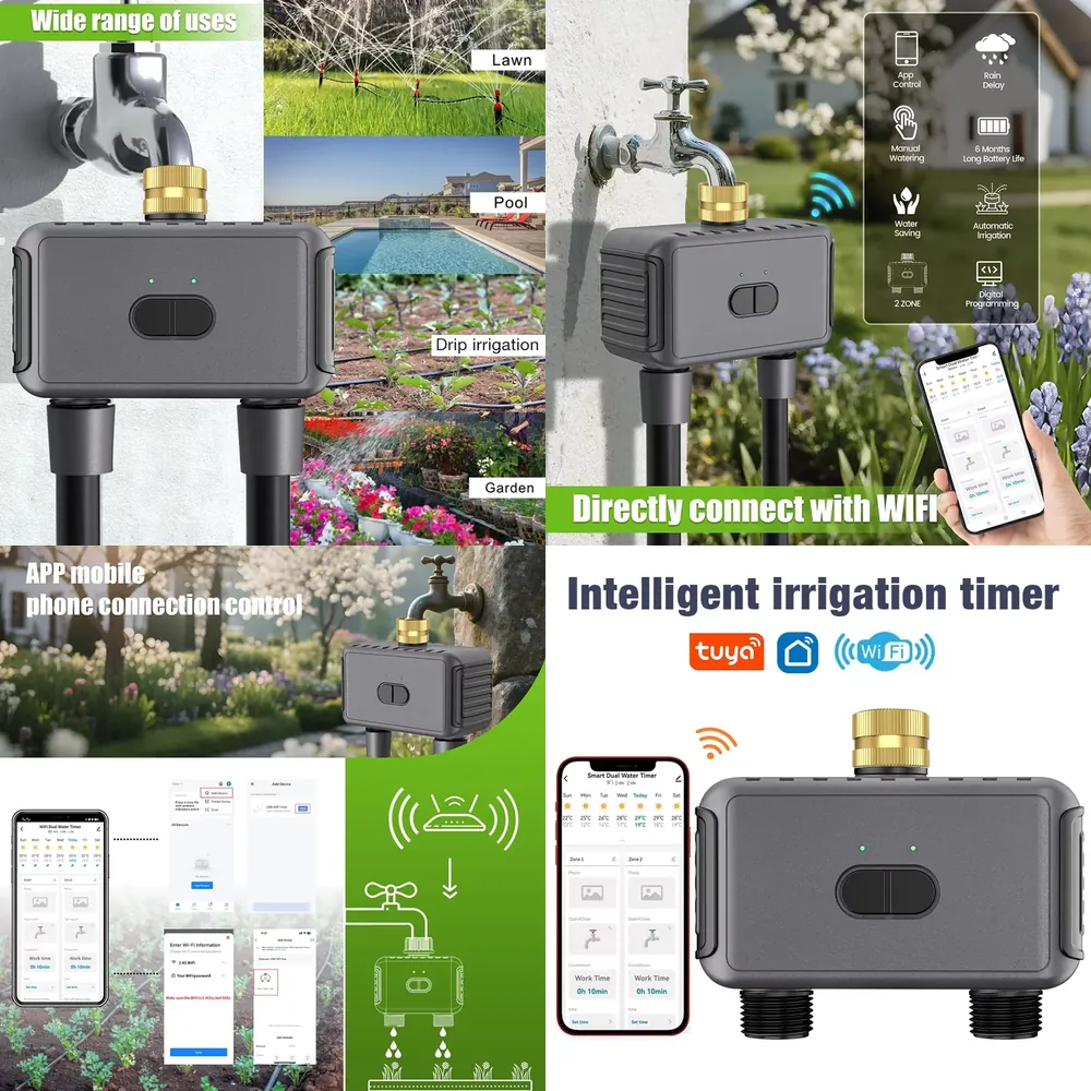 Timer Dual Outlet - WAP01 WiFi APP Control Dual Hose