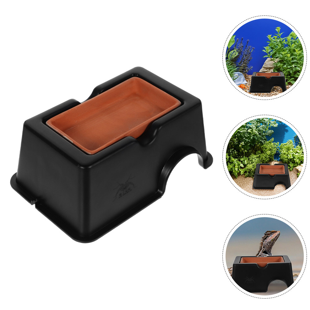 Hide Cave Ceramic - 2Pcs Humid Leopard Gecko Shelter Small