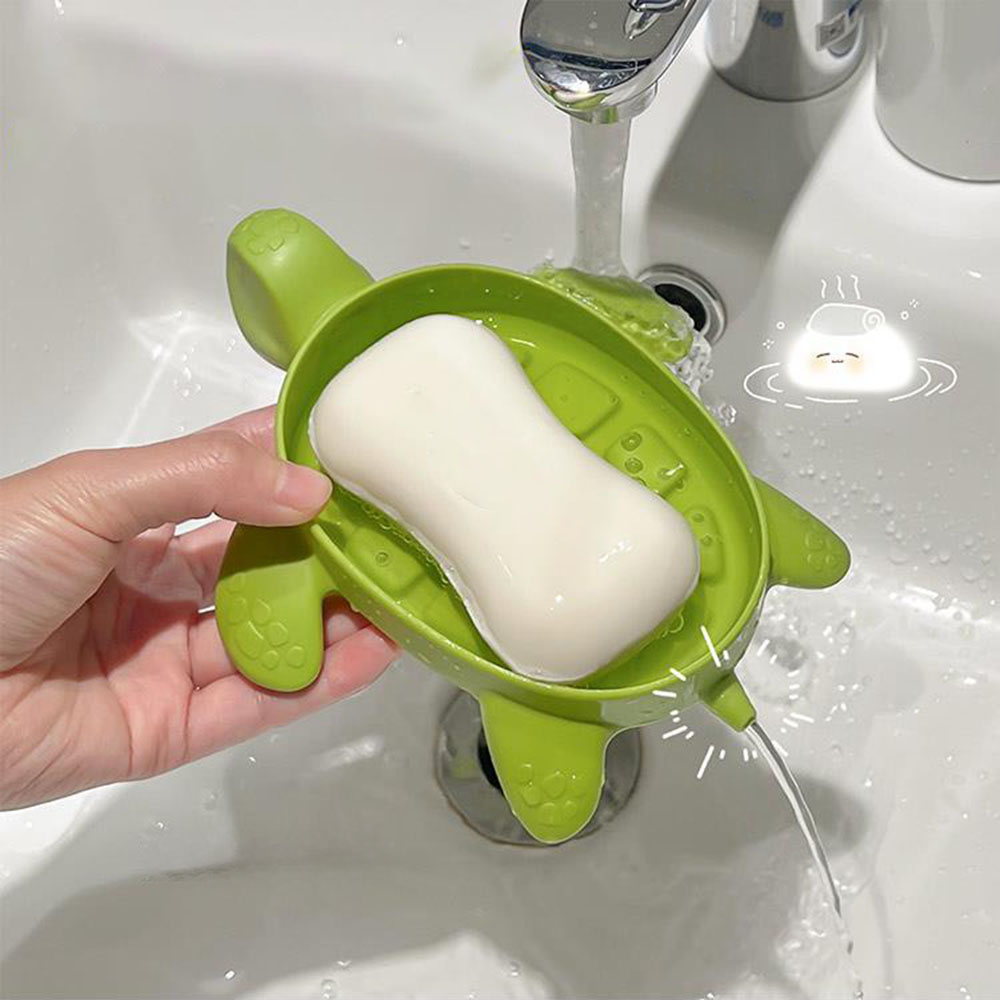 Water Dish Reptile - Turtle Drain Soap Box Cartoon Turtle