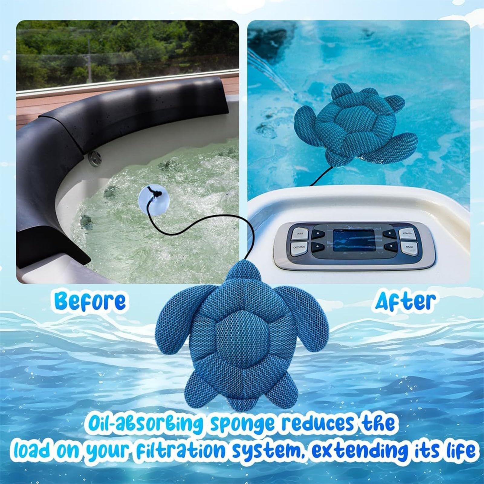Water Dish Reptile - Hot Tub Scum Absorber Reusable Spa