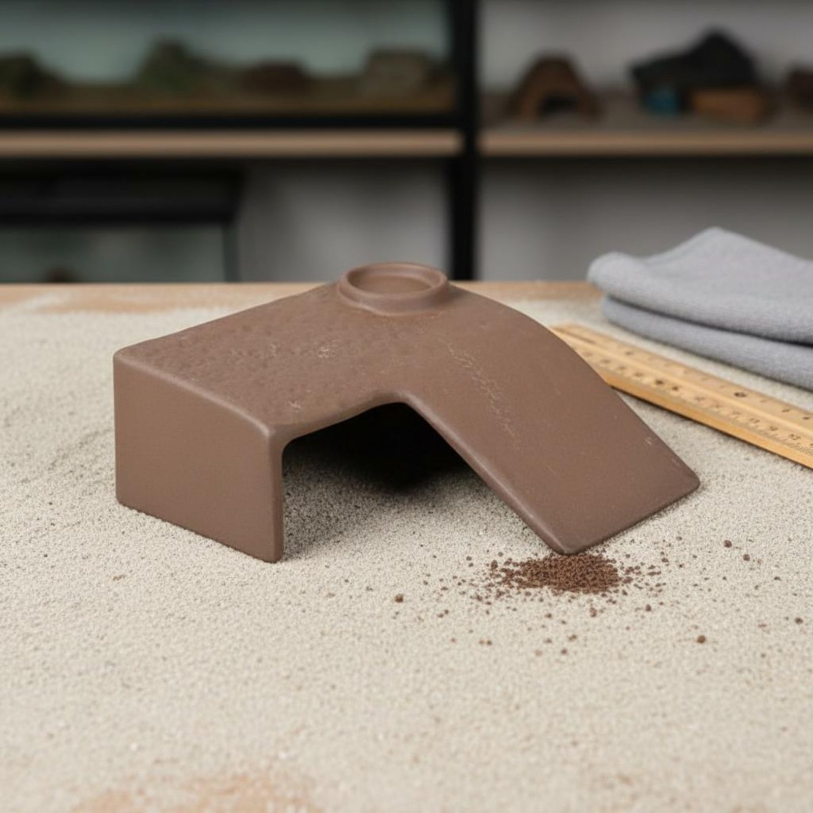Hide Cave Ceramic - Basking Cave Platform Two-Way Use Ceramic