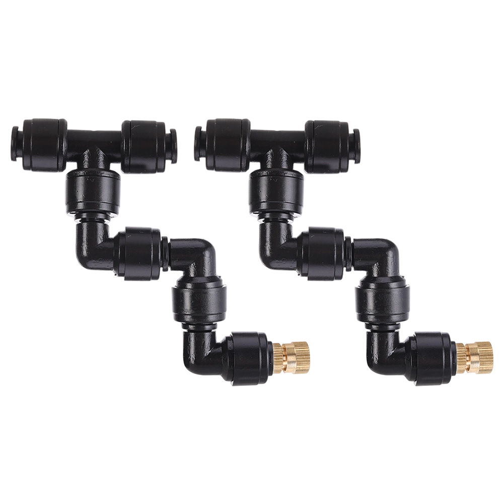 Misting Nozzle Reptile - 2 PCS Black Atomizing Nozzle 360