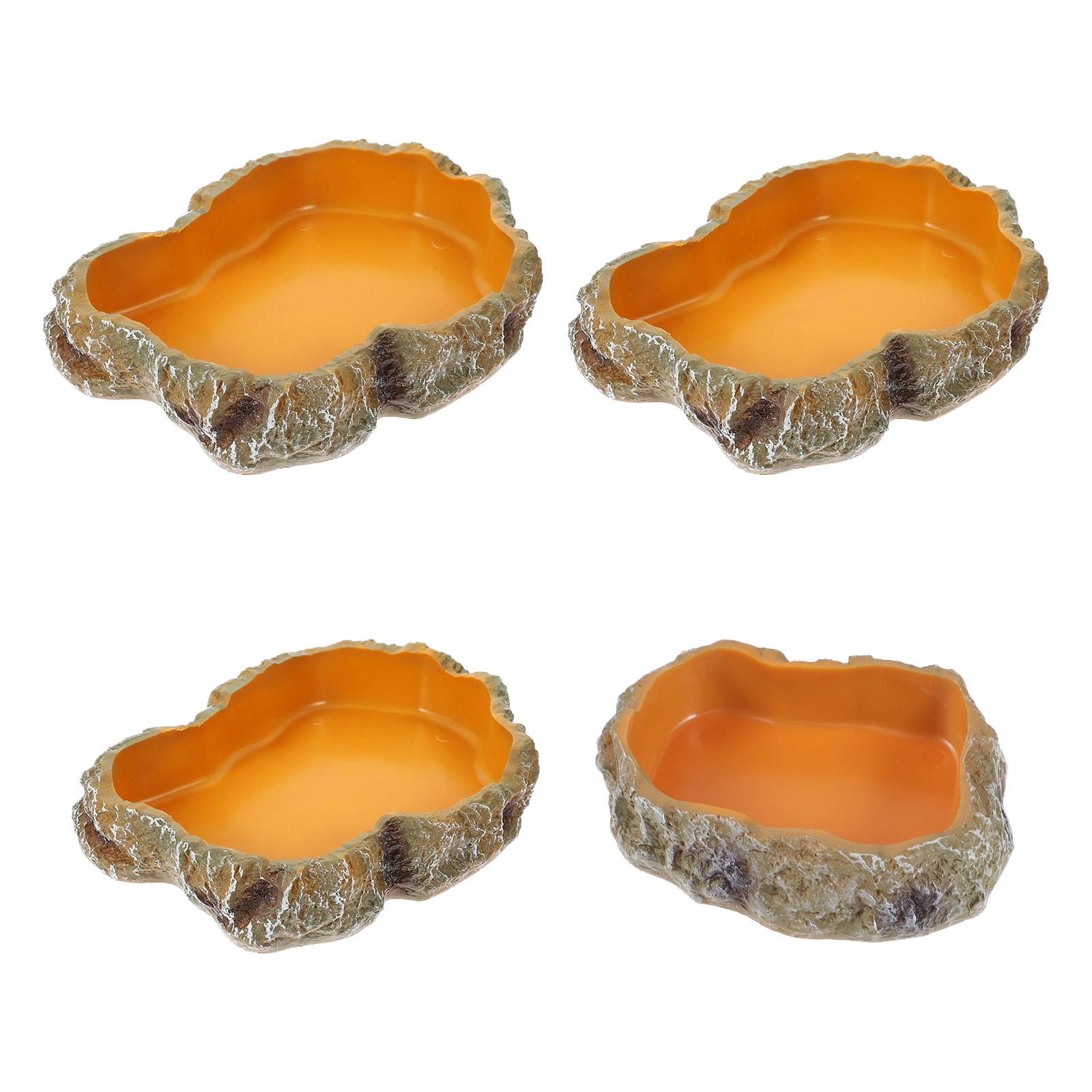 Water Dish Reptile - Reptile Water Bowls Decorative Terrarium Habitat