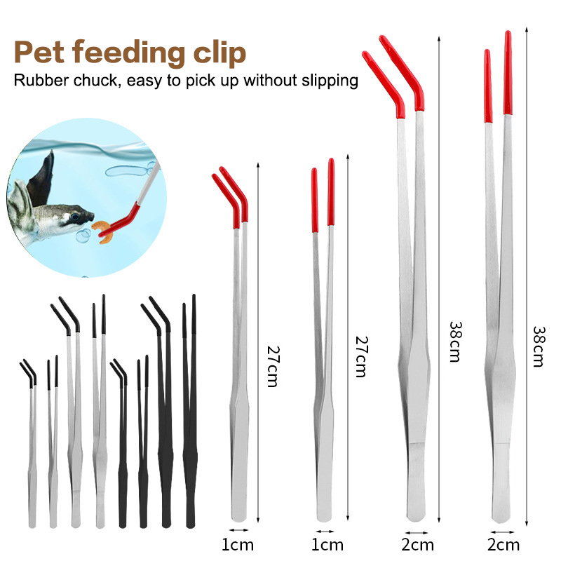 Feeding Tong Stainless - Stainless Steel Reptile Feeding Tongs With