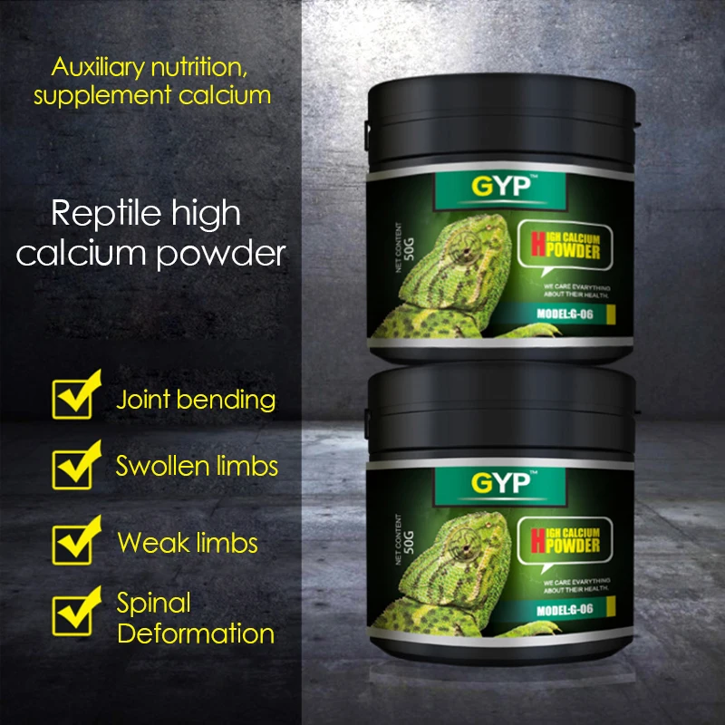 Calcium Powder Reptile - Climbing pet reptile high calcium powder