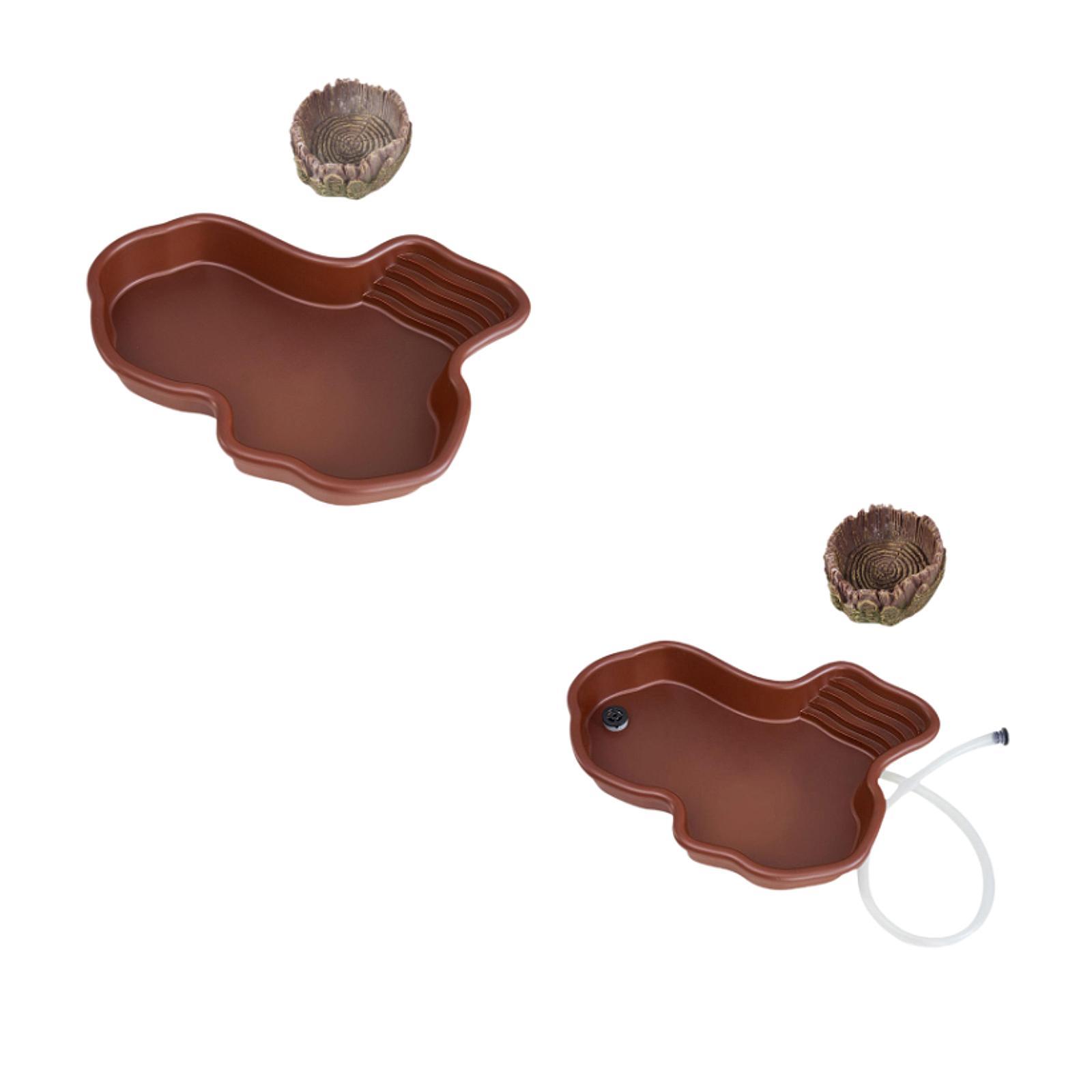 Water Dish Reptile - Reptile Feeding Dish Reptile Bathing Pool,Aquarium