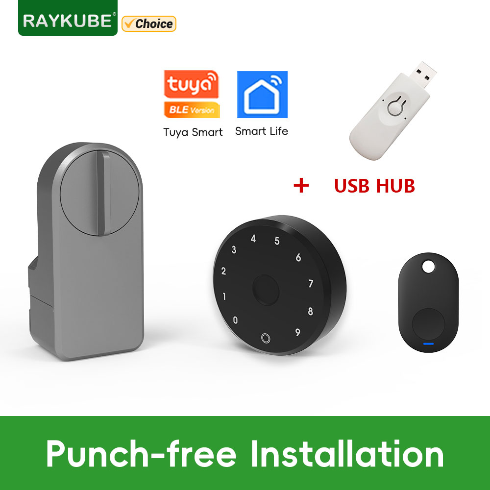 RAYKUBE A1 Pro Tuya BEL Smart  - Glass Door Hinge review and price