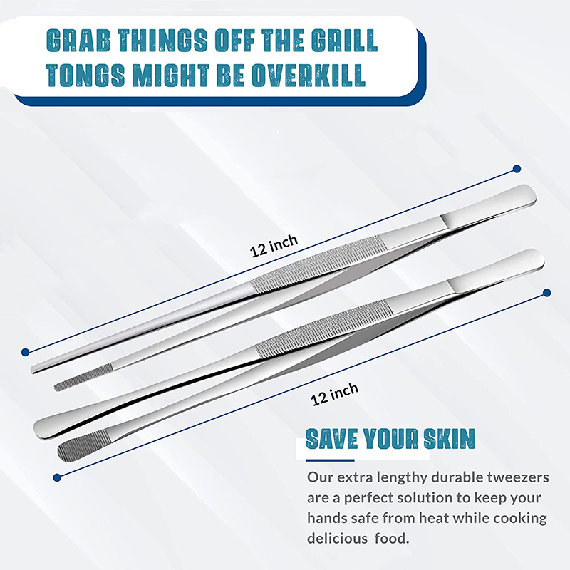 2Pcs 12-Inch Kitchen Cooking T - Feeding Tong Stainless review and price