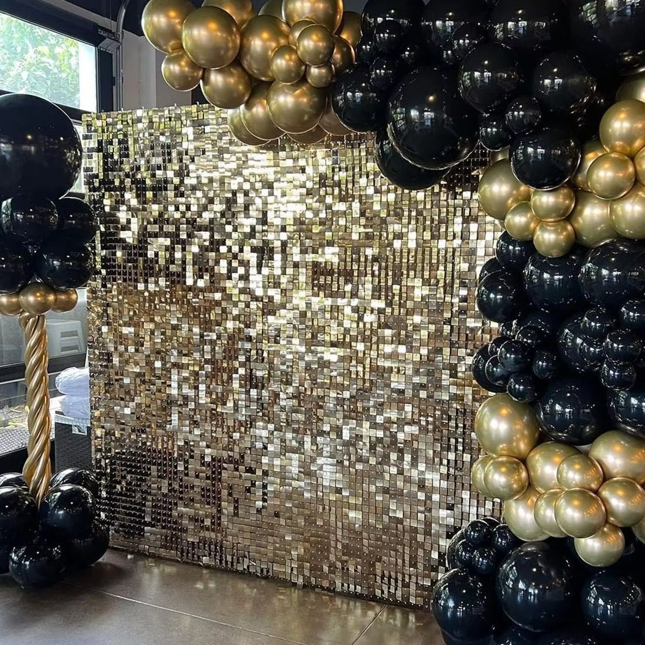 12pcs Light Gold Shimmer Wall  - Pvc Panel Background review and price
