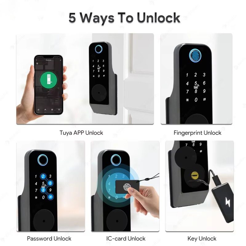 Waterproof Fingerprint Lock Tu - Glass Door Hinge review and price