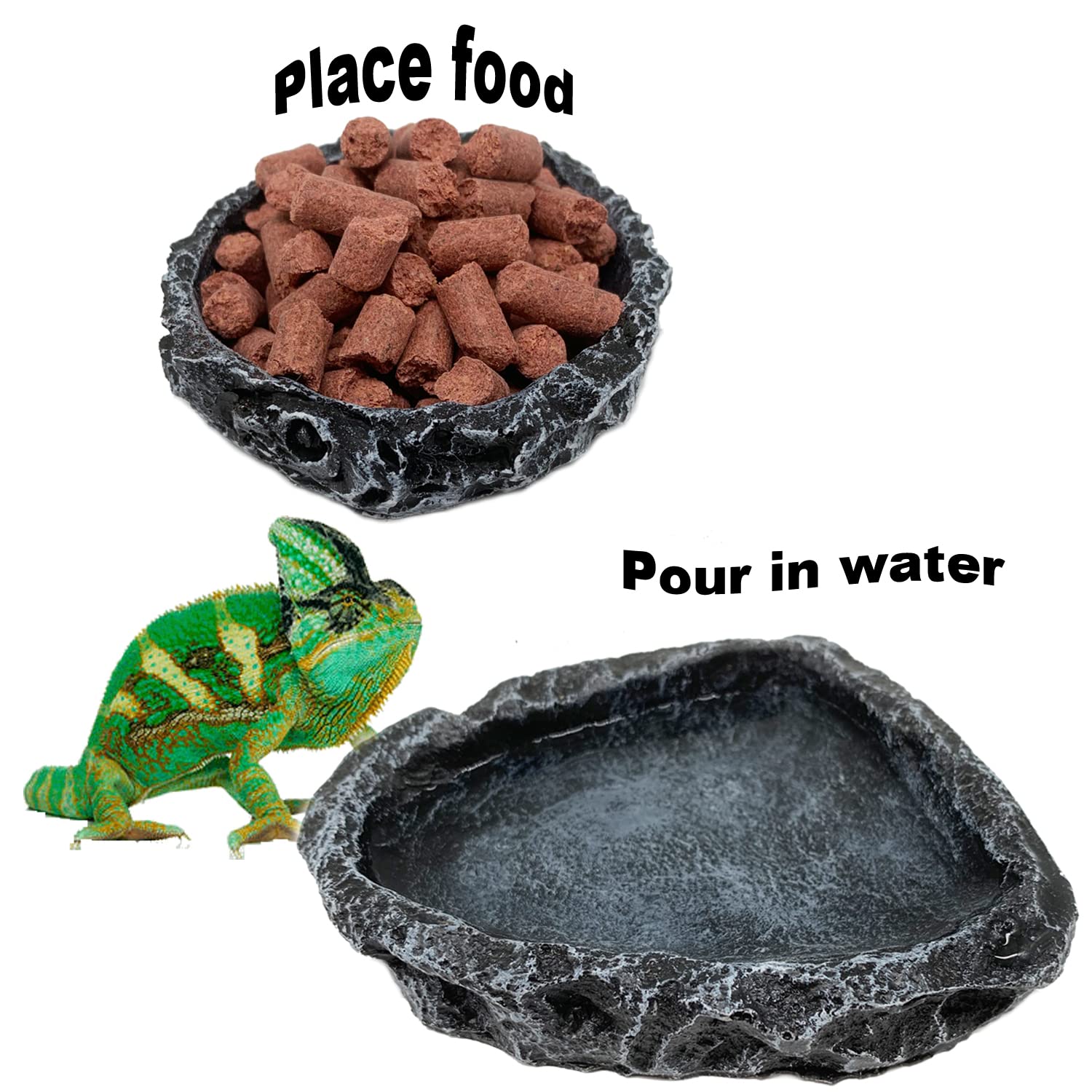 1/2 Pack Reptile Feeding Dish  - Water Dish Reptile review and price