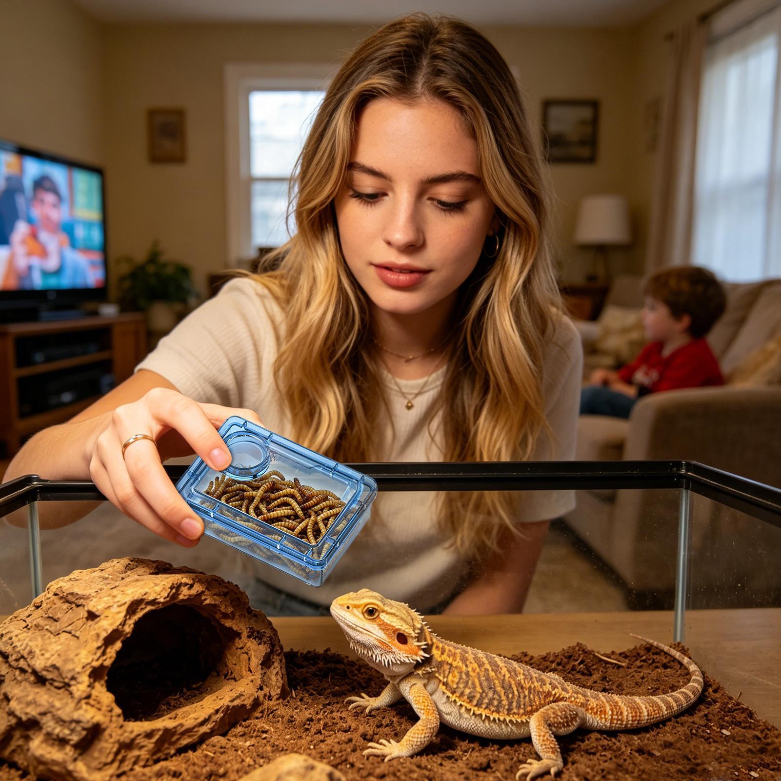 Reptile Escape Proof Feeding D - Calcium Powder Reptile review and price
