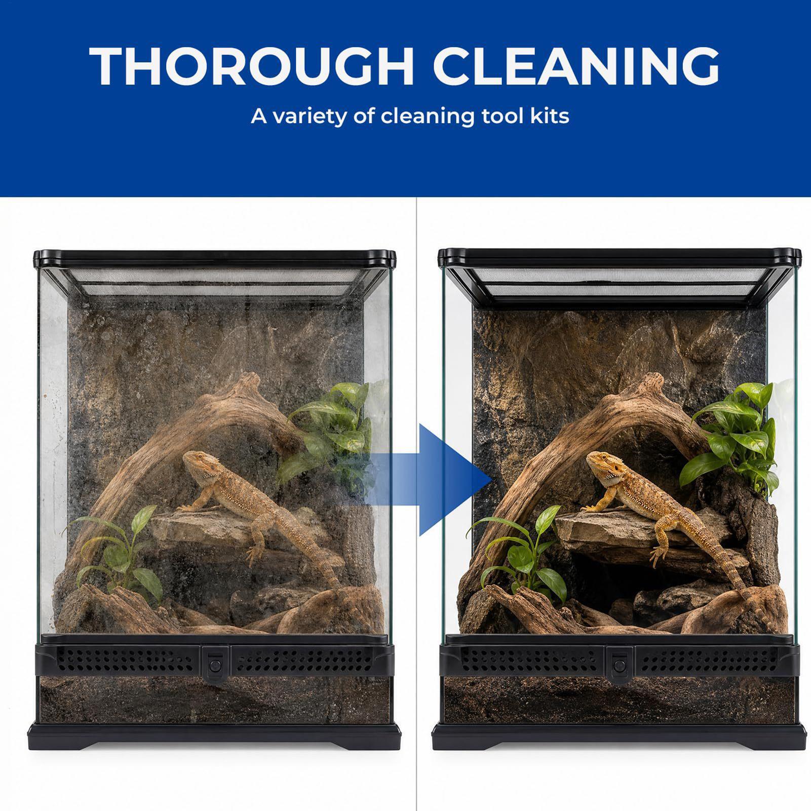 Reptile Tank Cleaning Kit With - Feeding Tong Stainless review and price