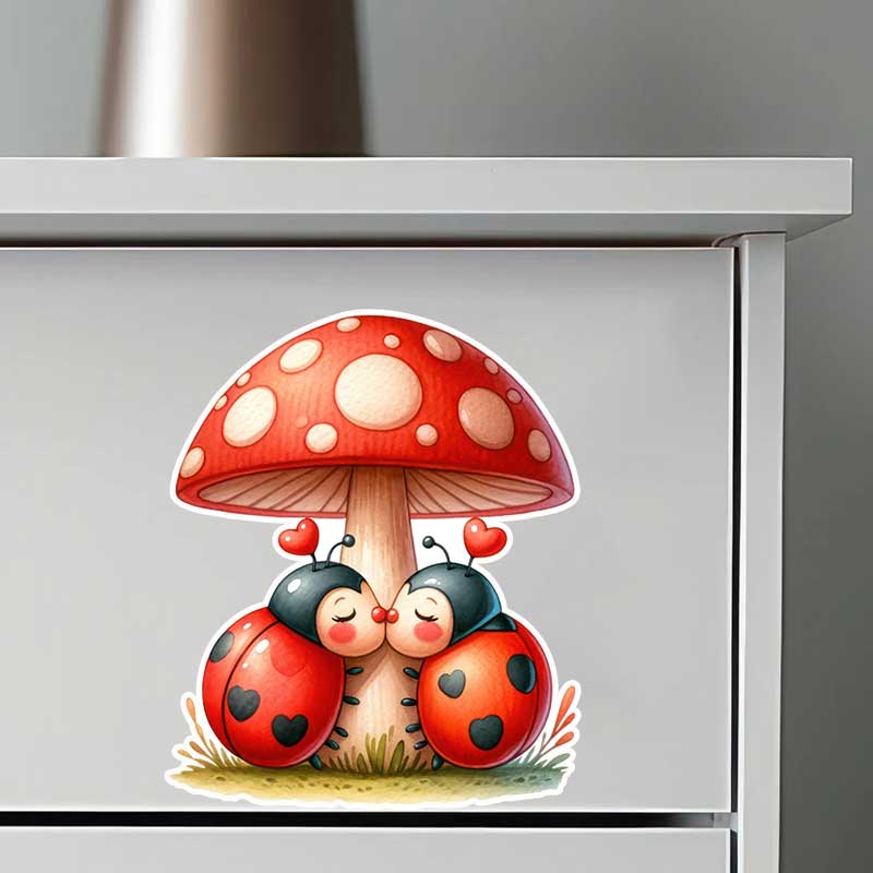 Cute Ladybug Wall Stickers Liv - Pvc Panel Background review and price
