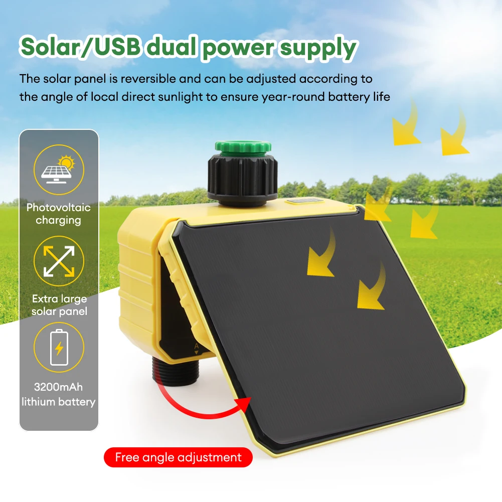 WiFi Solar Timer Dual Water Va - Timer Dual Outlet review and price