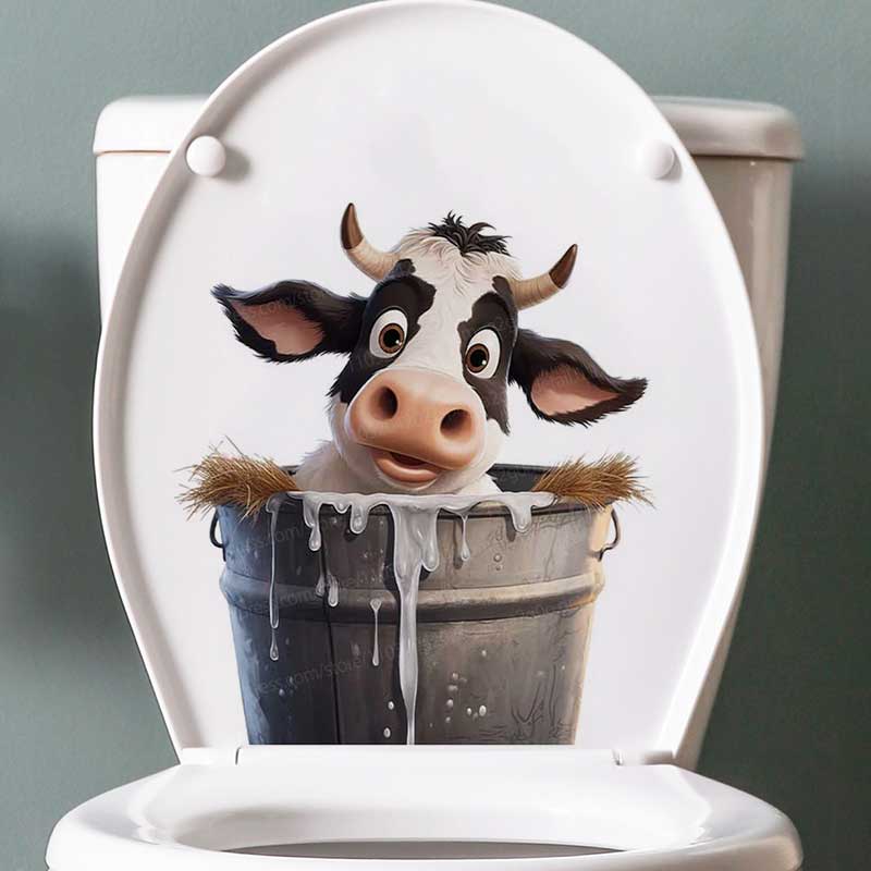 Cute Cow Wall Stickers Self-Ad - Pvc Panel Background review and price