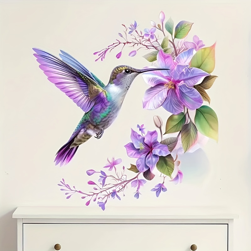 1 Purple Flower and Hummingbir - Pvc Panel Background review and price