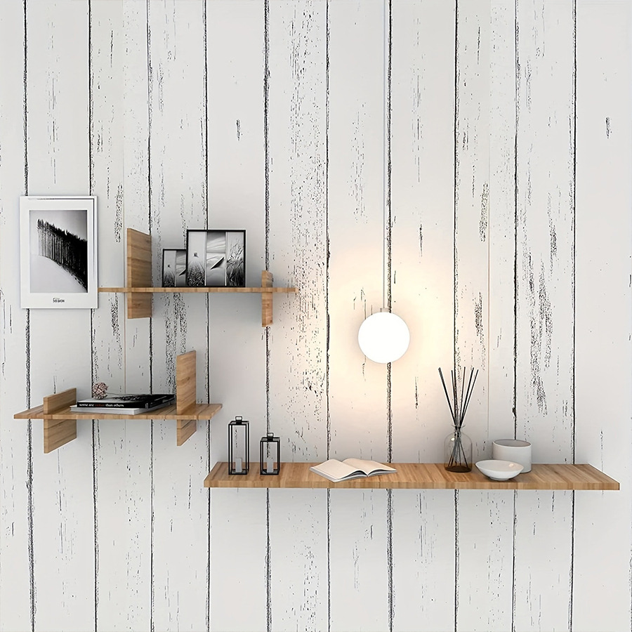 Retro Style White Wood Grain M - Pvc Panel Background review and price