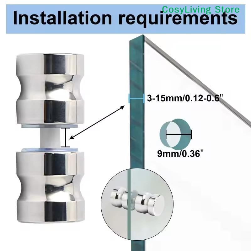[CL]Stylish Shower Glass Door  - Glass Door Hinge review and price
