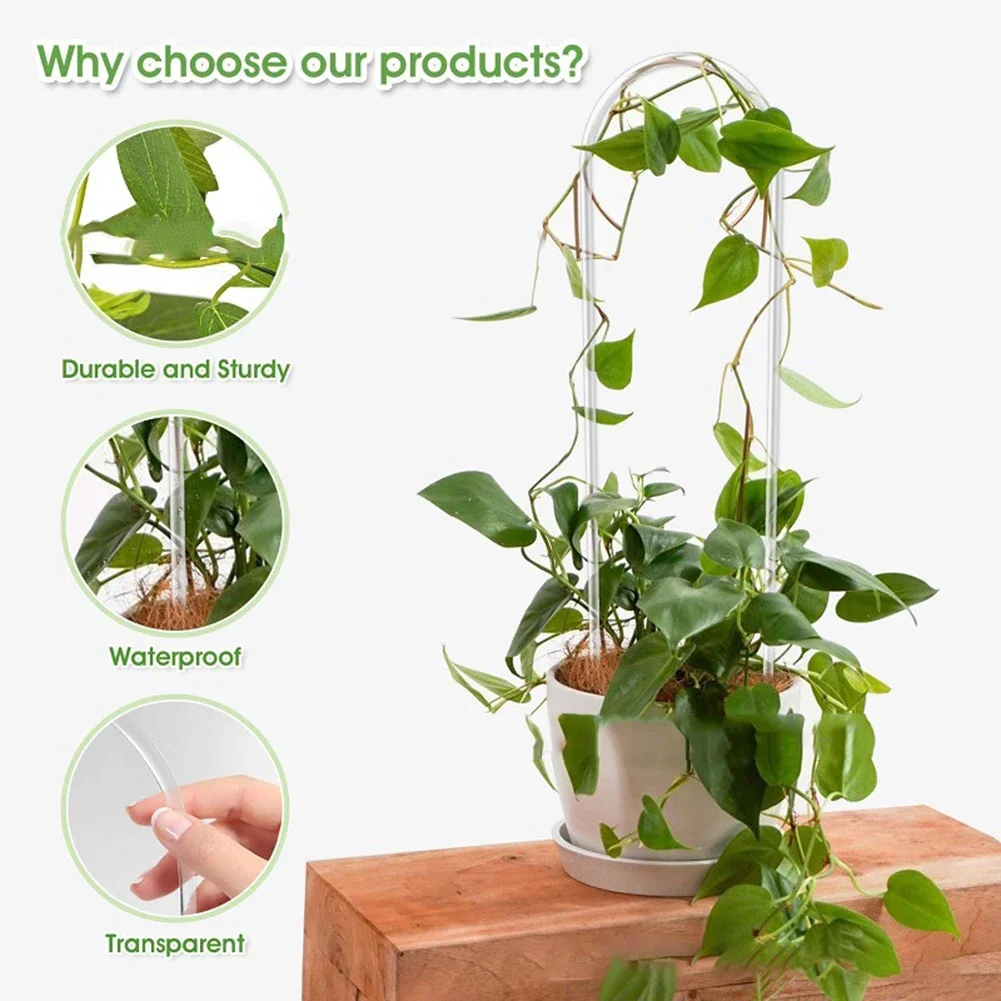 U Shaped Acrylic Trellis Suppo - Vine Climbing Plastic review and price