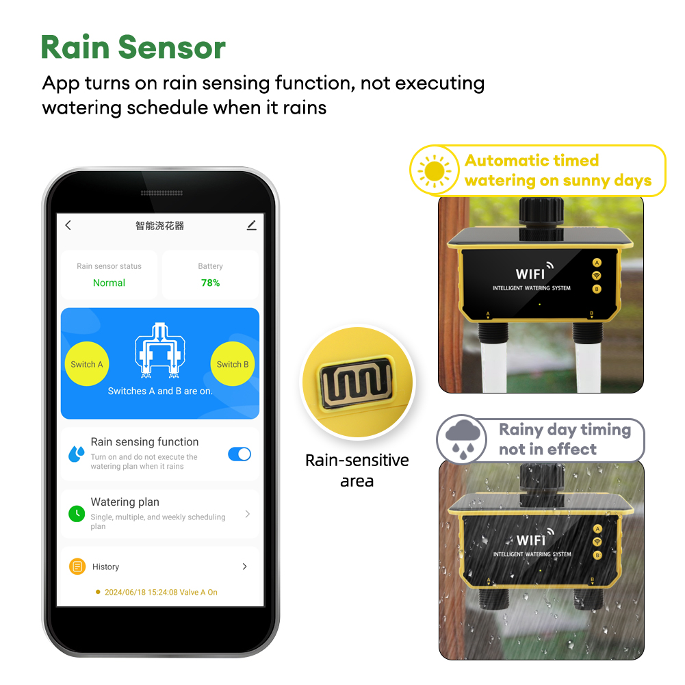 WiFi Solar Timer Dual Water Va - Timer Dual Outlet review and price